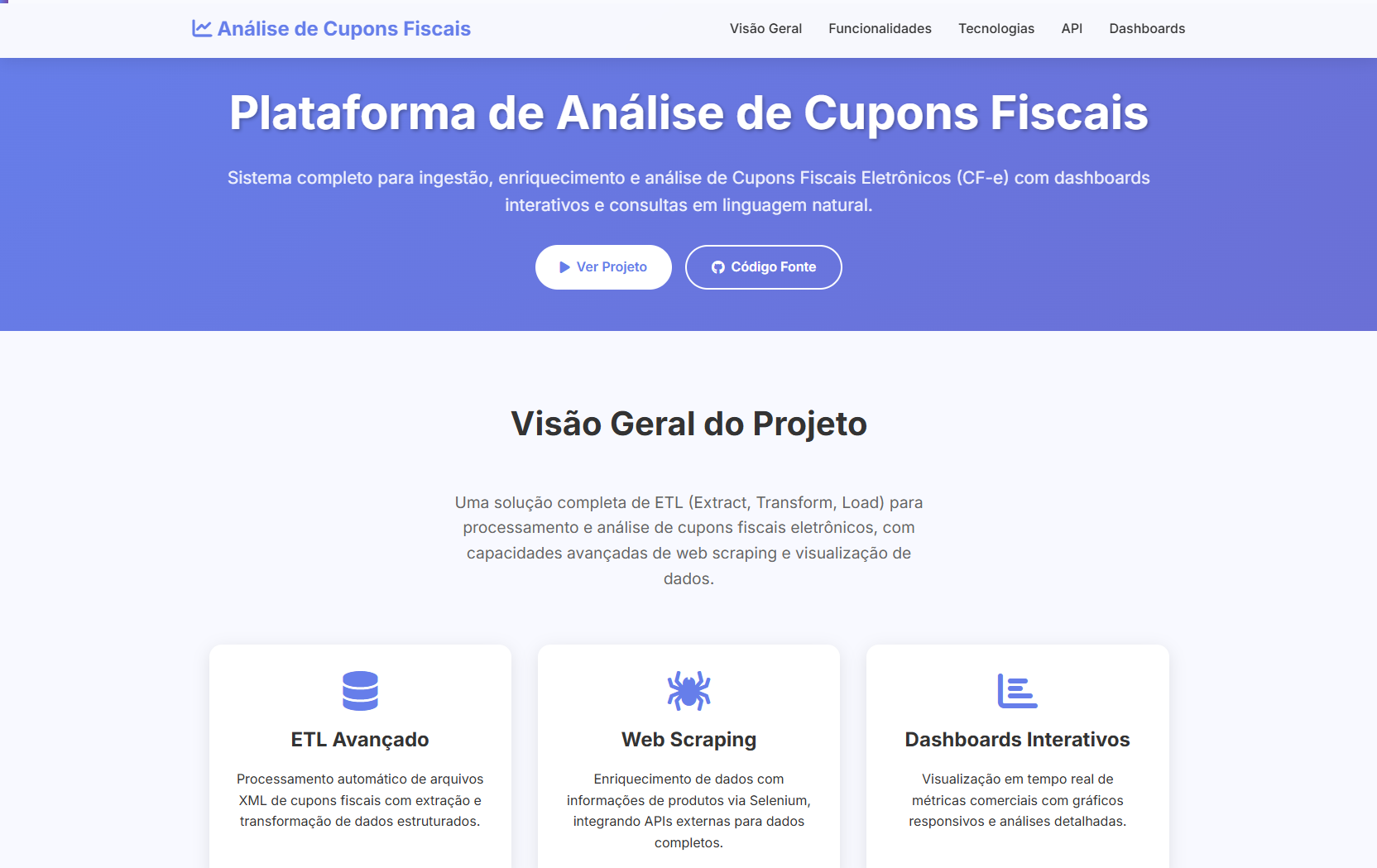 Plataforma de Análise de Cupons Fiscais